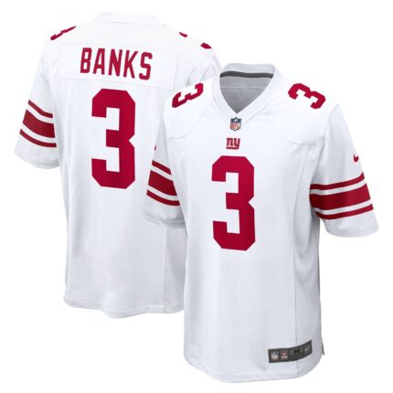 Deonte Banks New York Giants Nike Game Jersey - White
