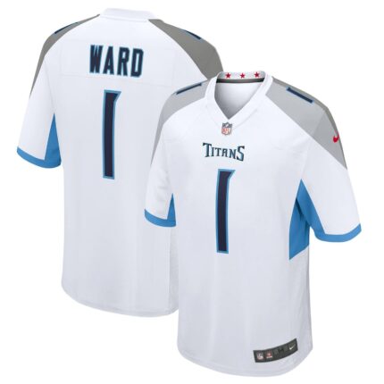 Tennessee Titans Cameron Ward Nike White 2025 NFL Draft First Round Pick Game Jersey