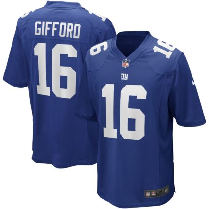 Frank Gifford New York Giants Nike Game Retired Jersey - Royal